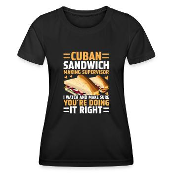 Entdecken Sie Die Welt Der Sandwich-meisterschaft - Frauen Funktions-T-Shirt - Schwarz - Vorne - AI Model Female 172 light (172cm)