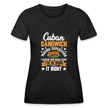Entdecken Sie Die Welt Der Sandwich-meisterschaft - Frauen Funktions-T-Shirt - Schwarz - Vorne - AI Model Female 172 light (172cm)