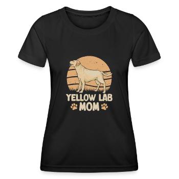 Yellow Labrador Retriever - Women's Functional T-Shirt - black - Front - AI Model Female 172 light (172cm)