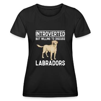 Yellow Labrador Retriever - Women's Functional T-Shirt - black - Front - AI Model Female 172 light (172cm)
