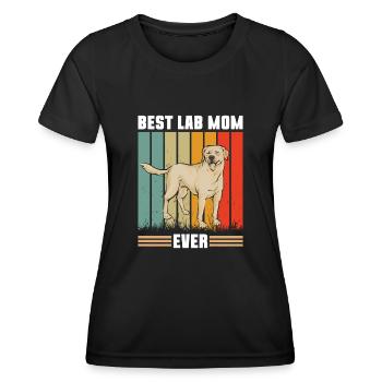 Yellow Labrador Retriever - Women's Functional T-Shirt - black - Front - AI Model Female 172 light (172cm)