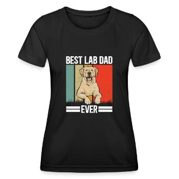 Yellow Labrador Retriever - Women's Functional T-Shirt - black - Front - AI Model Female 172 light (172cm)