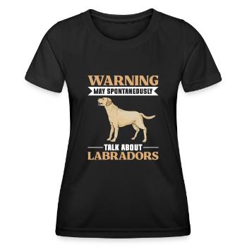 Yellow Labrador Retriever - Women's Functional T-Shirt - black - Front - AI Model Female 172 light (172cm)