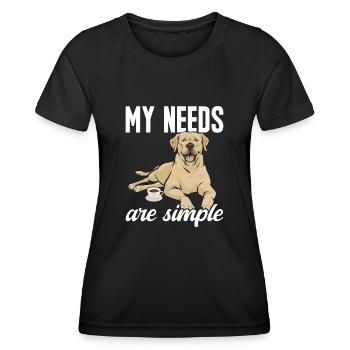 Yellow Labrador Retriever - Women's Functional T-Shirt - black - Front - AI Model Female 172 light (172cm)