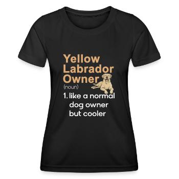 Yellow Labrador Retriever - Women's Functional T-Shirt - black - Front - AI Model Female 172 light (172cm)