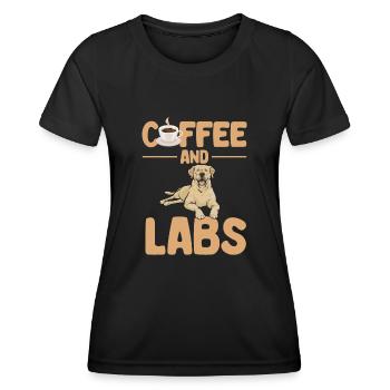 Yellow Labrador Retriever - Women's Functional T-Shirt - black - Front - AI Model Female 172 light (172cm)
