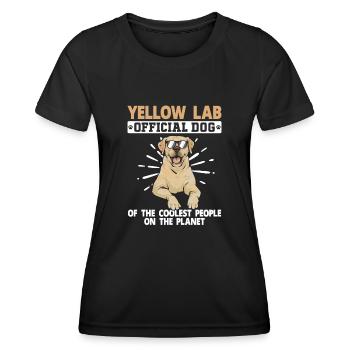 Yellow Labrador Retriever - Women's Functional T-Shirt - black - Front - AI Model Female 172 light (172cm)