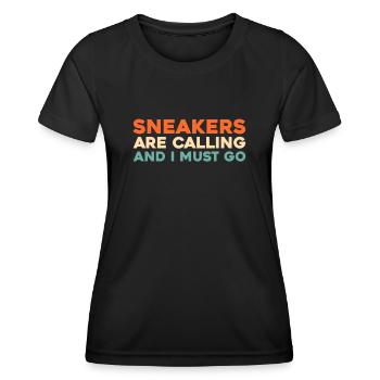 Baskets - T-shirt sport Femme - noir - Devant - AI Model Female 172 light (172cm)