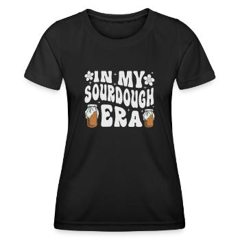 Des marchands de levain, des boulangers de levure passionnés par la pâtisserie - T-shirt sport Femme - noir - Devant - AI Model Female 172 light (172cm)