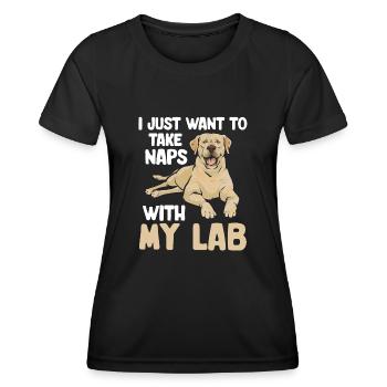 Yellow Labrador Retriever - Women's Functional T-Shirt - black - Front - AI Model Female 172 light (172cm)