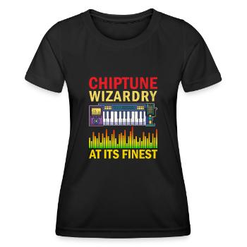 Chiptune Music Lover Groove zu den Bleeps und Bloo - Frauen Funktions-T-Shirt - Schwarz - Vorne - AI Model Female 172 light (172cm)
