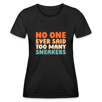 Sneakers - Women's Functional T-Shirt - black - Front - AI Model Female 172 light (172cm)
