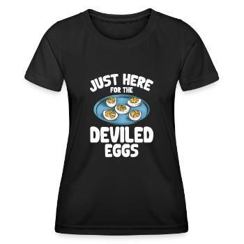 Stuffed Eggs Deviled Eggs - Women's Functional T-Shirt - black - Front - AI Model Female 172 light (172cm)