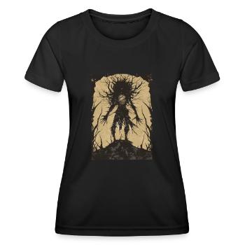 Schattenreich Tarot - Frauen Funktions-T-Shirt - Schwarz - Vorne - AI Model Female 172 light (172cm)