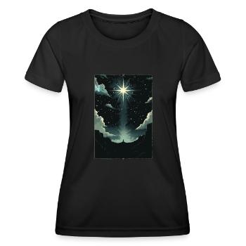 Der Stern Tarot - Frauen Funktions-T-Shirt - Schwarz - Vorne - AI Model Female 172 light (172cm)