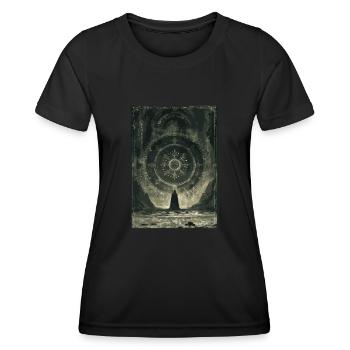 Das Glücksrad Tarot - Frauen Funktions-T-Shirt - Schwarz - Vorne - AI Model Female 172 light (172cm)