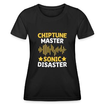 Chiptune, mélomane, groove au son des bips et du bloo - T-shirt sport Femme - noir - Devant - AI Model Female 172 light (172cm)
