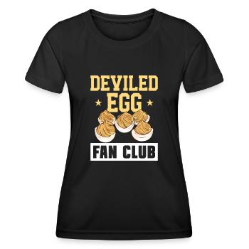 Oeufs farcis Oeufs farcis - T-shirt sport Femme - noir - Devant - AI Model Female 172 light (172cm)