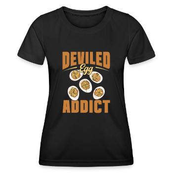 Stuffed Eggs Deviled Eggs - Women's Functional T-Shirt - black - Front - AI Model Female 172 light (172cm)
