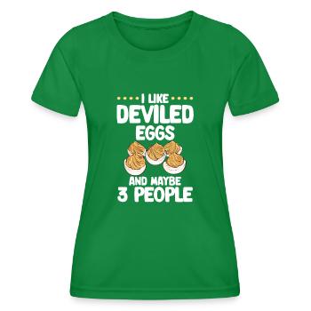 Oeufs farcis Oeufs farcis - T-shirt sport Femme - vert - Devant - AI Model Female 172 dark (172cm)
