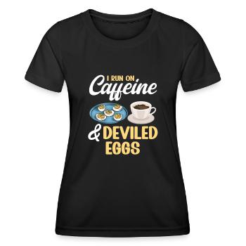Stuffed Eggs Deviled Eggs - Women's Functional T-Shirt - black - Front - AI Model Female 172 light (172cm)
