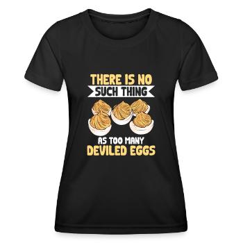 Oeufs farcis Oeufs farcis - T-shirt sport Femme - noir - Devant - AI Model Female 172 light (172cm)