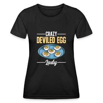 Oeufs farcis Oeufs farcis - T-shirt sport Femme - noir - Devant - AI Model Female 172 light (172cm)