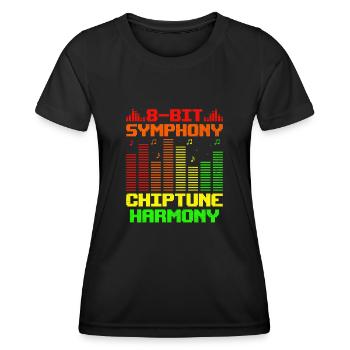 Chiptune Music Lover Groove zu den Bleeps und Bloo - Frauen Funktions-T-Shirt - Schwarz - Vorne - AI Model Female 172 light (172cm)