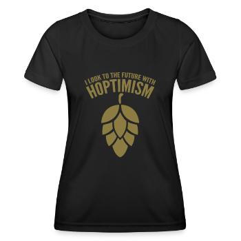 Beer Hop Brewing Craft Beer Malt - Women's Functional T-Shirt - black - Front - AI Model Female 172 light (172cm)