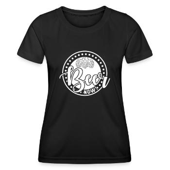 Hop Beer Brewing Craft Beer Malt - Women's Functional T-Shirt - black - Front - AI Model Female 172 light (172cm)