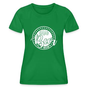 Hop Beer Brewing Craft Beer Malt - Women's Functional T-Shirt - kelly green - Front - AI Model Female 172 dark (172cm)