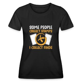 Geocaching Geocache Funny Geocacher Geocacher Sayi - Women's Functional T-Shirt - black - Front - AI Model Female 172 light (172cm)