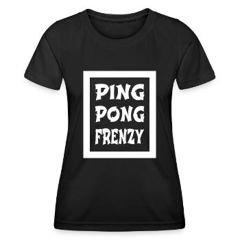 Joke Table Tennis Techniques - Women's Functional T-Shirt - black - Front - AI Model Female 172 light (172cm)