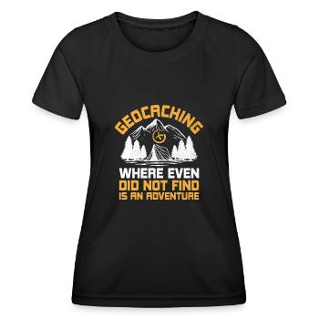 Géocaching Géocache Géocacher Funny Geocacher Sayi - T-shirt sport Femme - noir - Devant - AI Model Female 172 light (172cm)