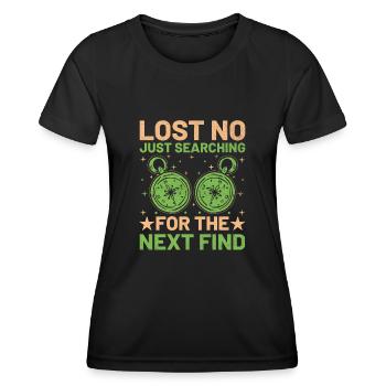 Géocaching Géocache Géocacher Funny Geocacher Sayi - T-shirt sport Femme - noir - Devant - AI Model Female 172 light (172cm)