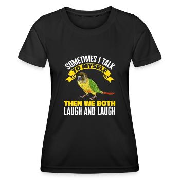 Molina Parakeet Parrot Bird Parakeet - Women's Functional T-Shirt - black - Front - AI Model Female 172 light (172cm)
