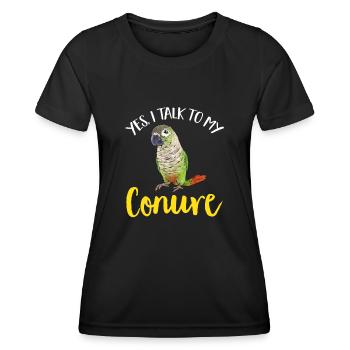 Molina Parakeet Parrot Bird Parakeet - Women's Functional T-Shirt - black - Front - AI Model Female 172 light (172cm)