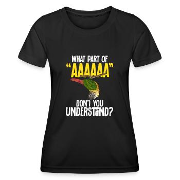 Molina Parakeet Parrot Bird Parakeet - Women's Functional T-Shirt - black - Front - AI Model Female 172 light (172cm)
