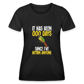 Molina Parakeet Parrot Bird Parakeet - Women's Functional T-Shirt - black - Front - AI Model Female 172 light (172cm)