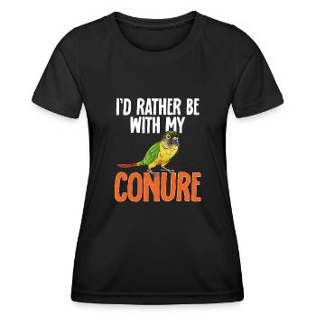 Molina Parakeet Parrot Bird Parakeet - Women's Functional T-Shirt - black - Front - AI Model Female 172 light (172cm)