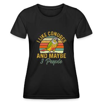 Molina Parakeet Parrot Bird Parakeet - Women's Functional T-Shirt - black - Front - AI Model Female 172 light (172cm)