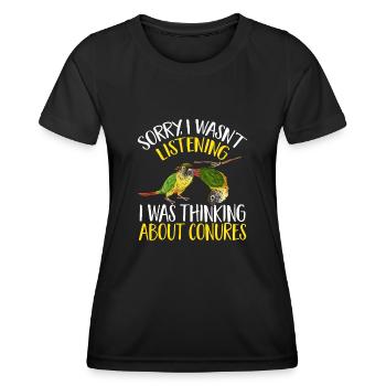 Molina Parakeet Parrot Bird Parakeet - Women's Functional T-Shirt - black - Front - AI Model Female 172 light (172cm)