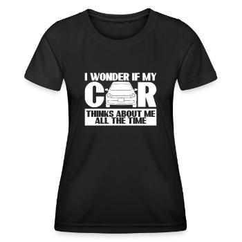 Mechanic Engine Tuning Car Guy - Frauen Funktions-T-Shirt - Schwarz - Vorne - AI Model Female 172 light (172cm)