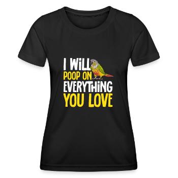 Molina Parakeet Parrot Bird Parakeet - Women's Functional T-Shirt - black - Front - AI Model Female 172 light (172cm)