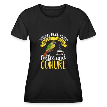 Molina Parakeet Parrot Bird Parakeet - Women's Functional T-Shirt - black - Front - AI Model Female 172 light (172cm)