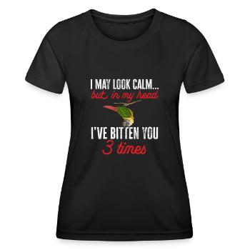 Molina Parakeet Parrot Bird Parakeet - Women's Functional T-Shirt - black - Front - AI Model Female 172 light (172cm)