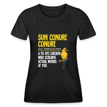 Parakeet, Parrot, Parakeet, Bird - Women's Functional T-Shirt - black - Front - AI Model Female 172 light (172cm)