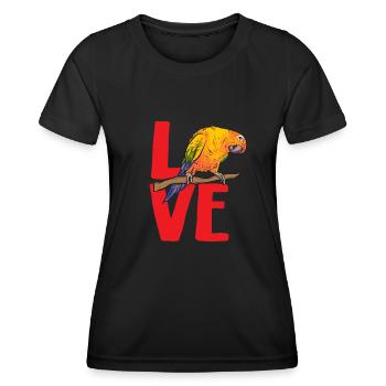 Parakeet, Parrot, Parakeet, Bird - Women's Functional T-Shirt - black - Front - AI Model Female 172 light (172cm)