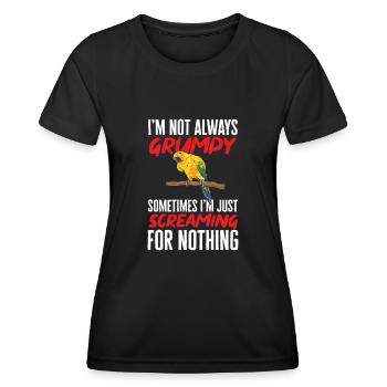Parakeet, Parrot, Parakeet, Bird - Women's Functional T-Shirt - black - Front - AI Model Female 172 light (172cm)
