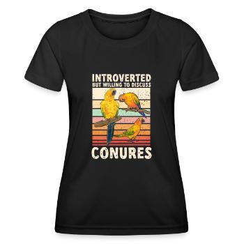 Parakeet, Parrot, Parakeet, Bird - Women's Functional T-Shirt - black - Front - AI Model Female 172 light (172cm)